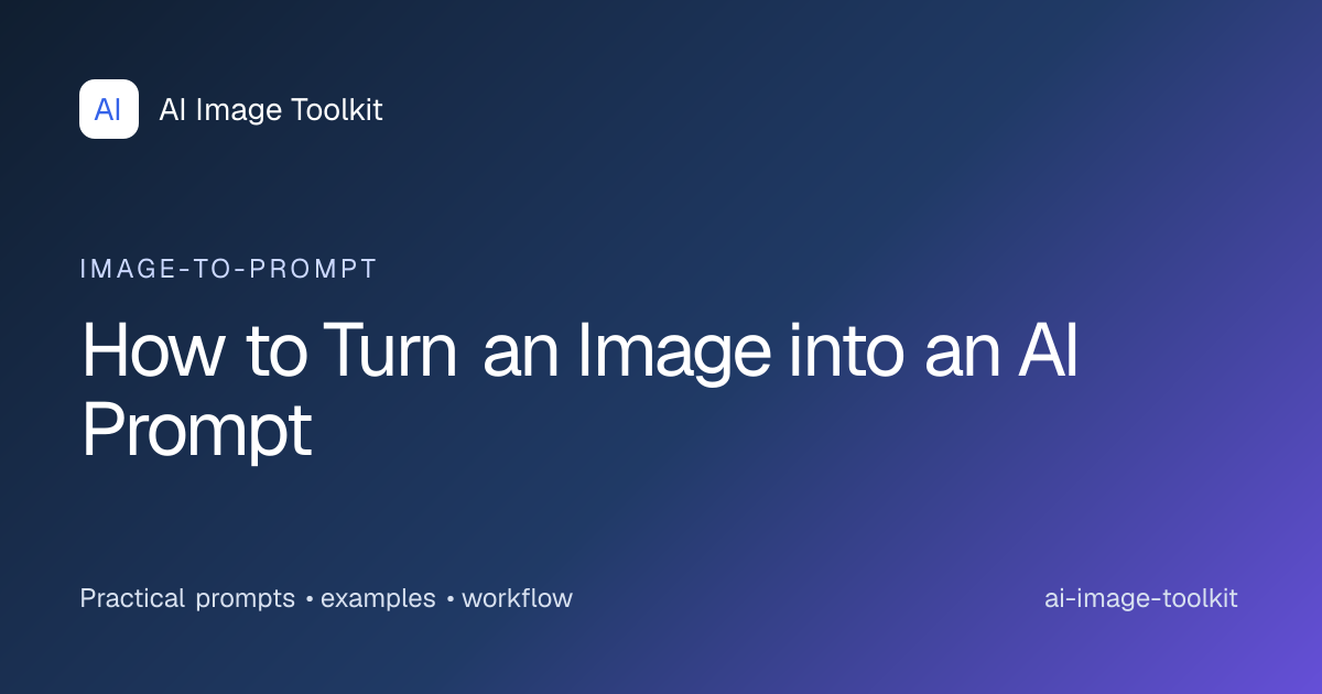 How to Turn an Image into an AI Prompt