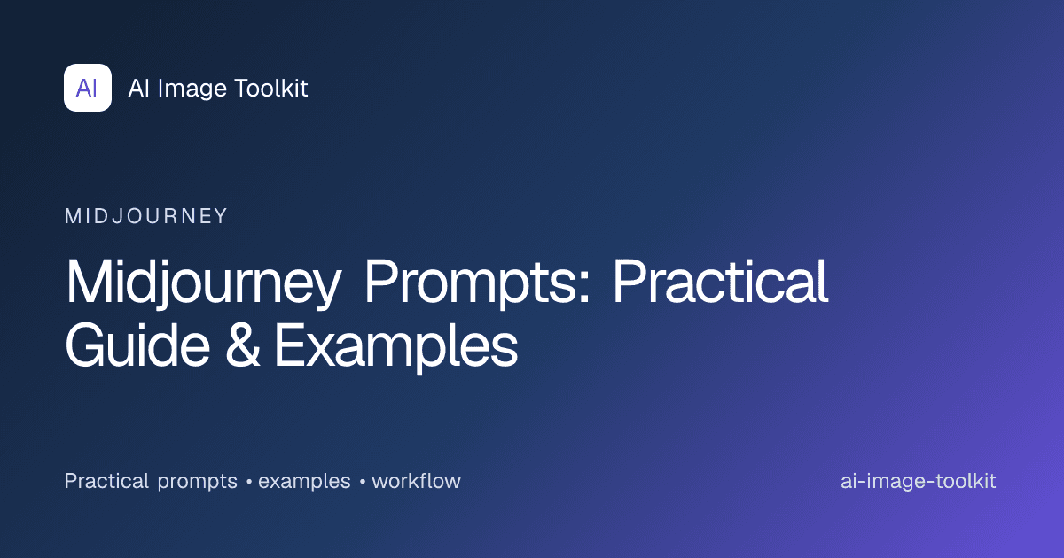 Midjourney Prompts: Practical Guide & Examples